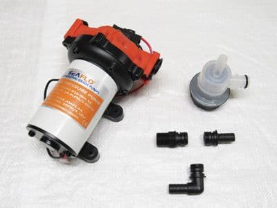 Diaphragm Pump 24V 18.9LPM 60PSI 9.0 AMP (Automatic Self Priming Pressure Switch Water Sprayers)