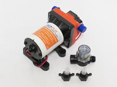 Diaphragm Water Pump 3 GPH x 7.5 amp - 12V 55PSI Self Priming Auto Demand