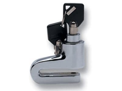 Disc Lock for Bikes (Brake Chrome Motorbike Security Anti-Theft Deterrent Bicycle Scooter)