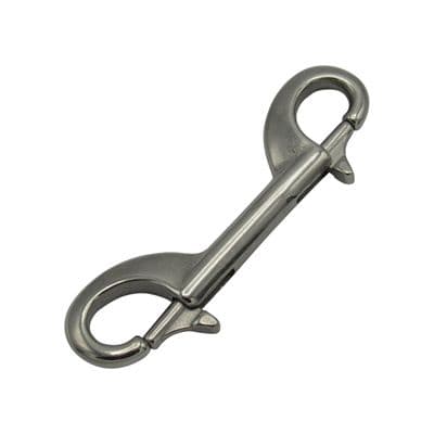 Double Ended Snap Hook for Dog Leash Stainless Steel 115MM (Lead Collar Pet)