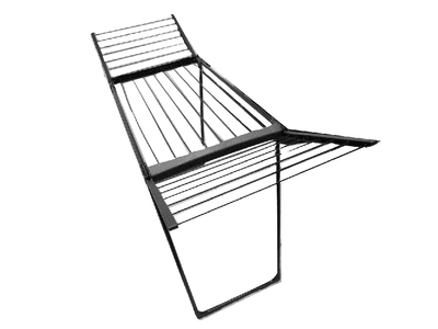 Double Folding Clothes Airer Rack - Indoor Outdoor Drying Horse Home
