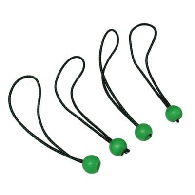 Elastic Bungee Ball Ties 15CM - 30CM Pack Of 4 (Glow In The Dark Loops 4MM)