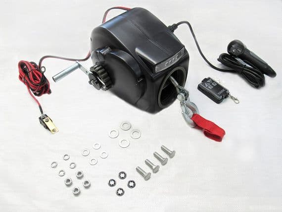 Electric Boat Trailer Winch 3500LB 12V (Wireless Remote Car Caravan Quad Puller)
