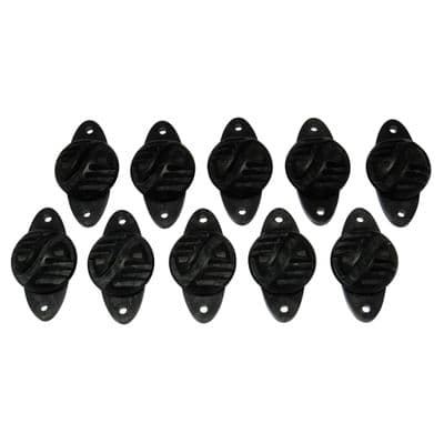Electric Fence Insulators Claw Type X10 (Wood Post Nail On Polywire Polyrope Clips)