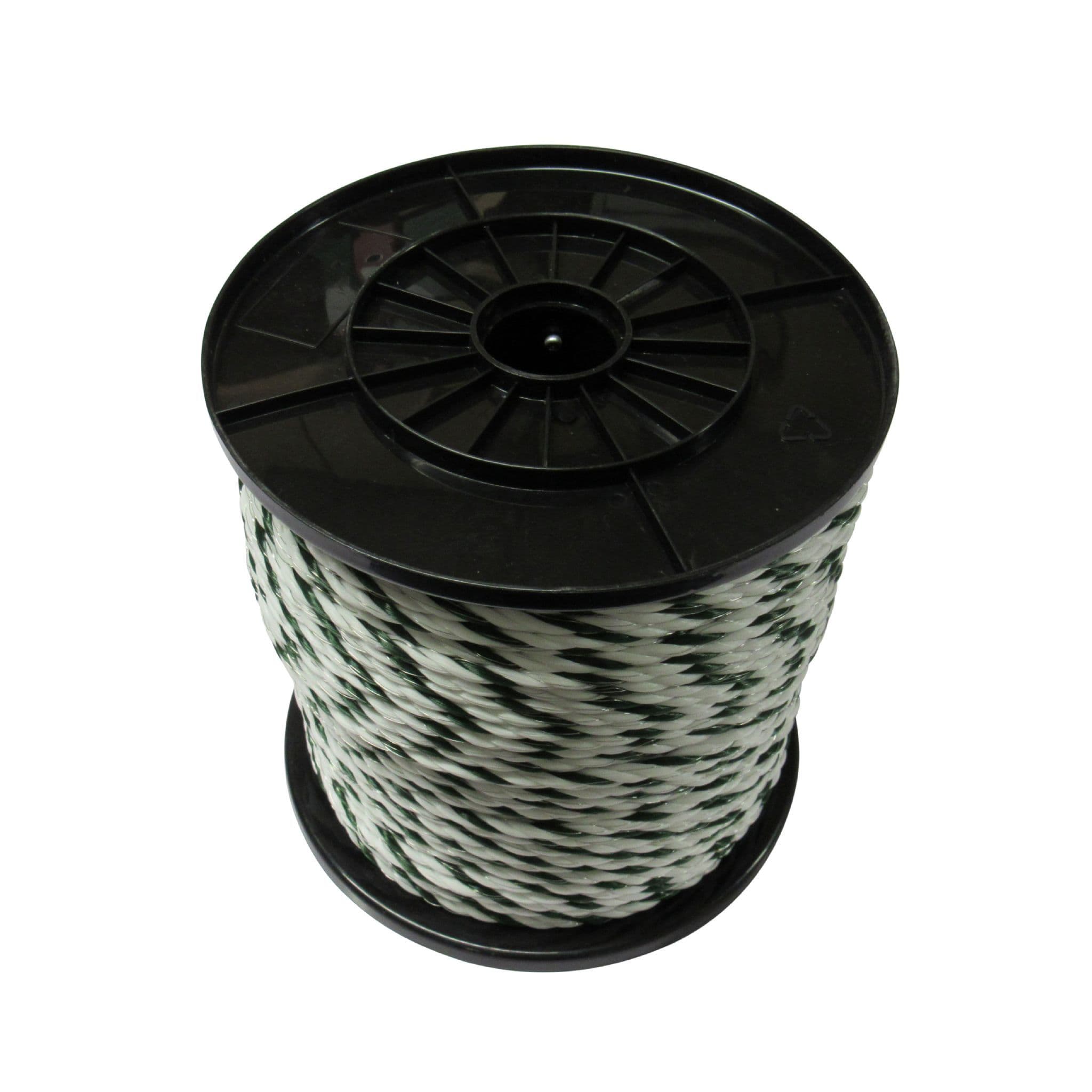 White Green Electric Fencing Rope 6MM 200M | SecureFix Direct