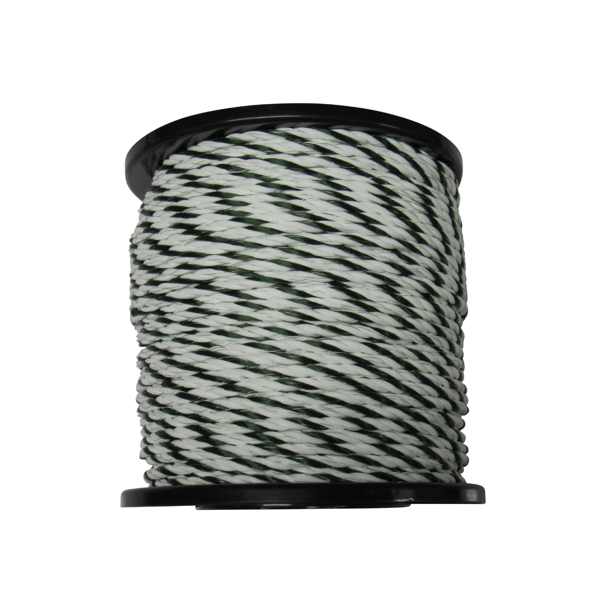 White Green Electric Fencing Rope 6MM 200M | SecureFix Direct