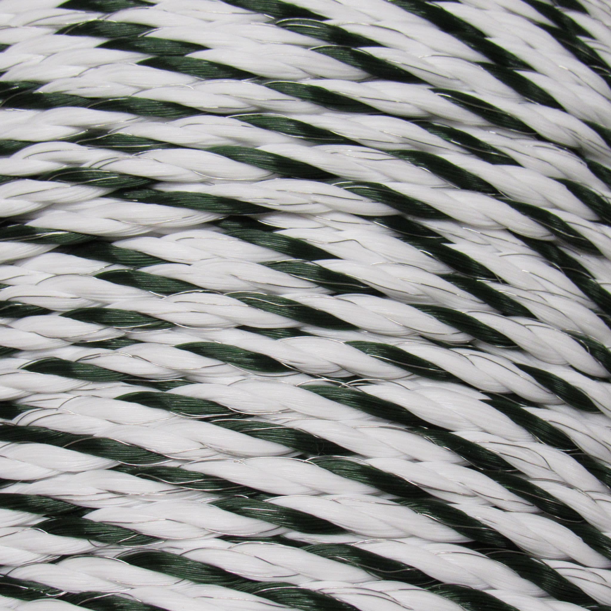 White Green Electric Fencing Rope 6MM 200M | SecureFix Direct