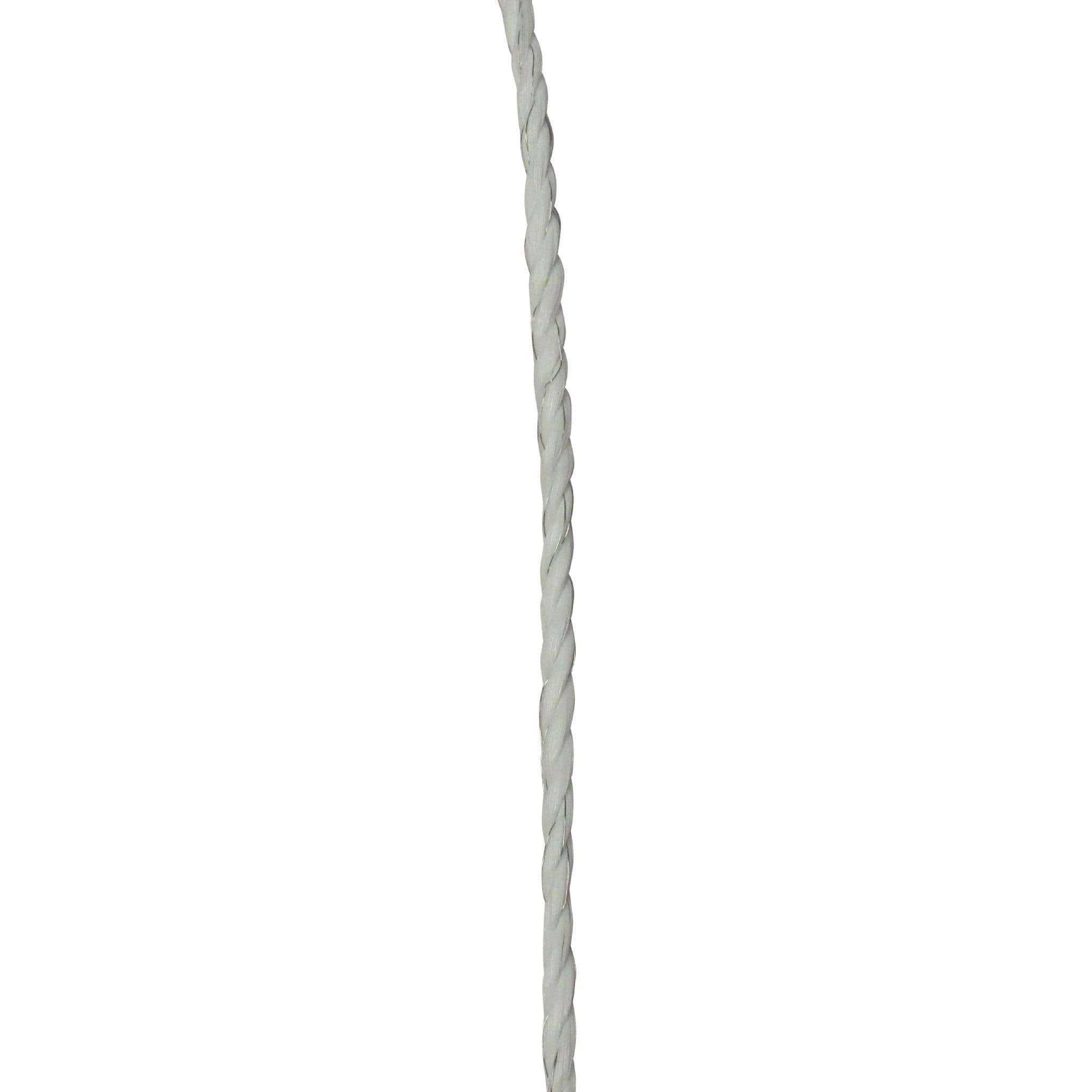 White Electric Fencing Rope 6MM 400M | SecureFix Direct