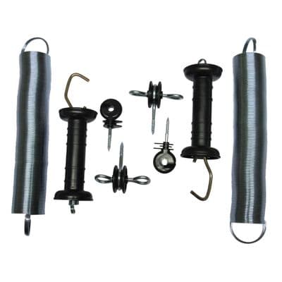Electric Fence Spring Gate Kit X2 (Heavy Duty Coil Insulator Handle Poly Fencing)