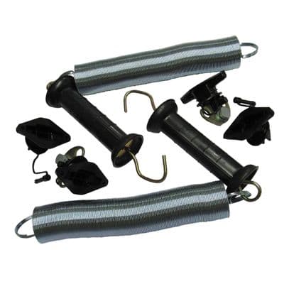 Electric Fence Spring Gate Kit X2 (Pinlock Insulator Handle Activator Plate Poly Fencing)