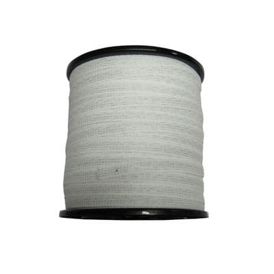 Electric Fence Tape Poly Fencing 20MM x 400M (Electrified Polytape Horse Paddock White 140KG)