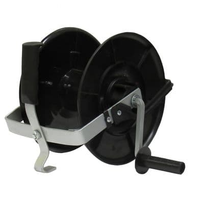 Electric Fencing Insulating Geared Reel 3:1 (Black Spool Winder Tape Rope Fence)