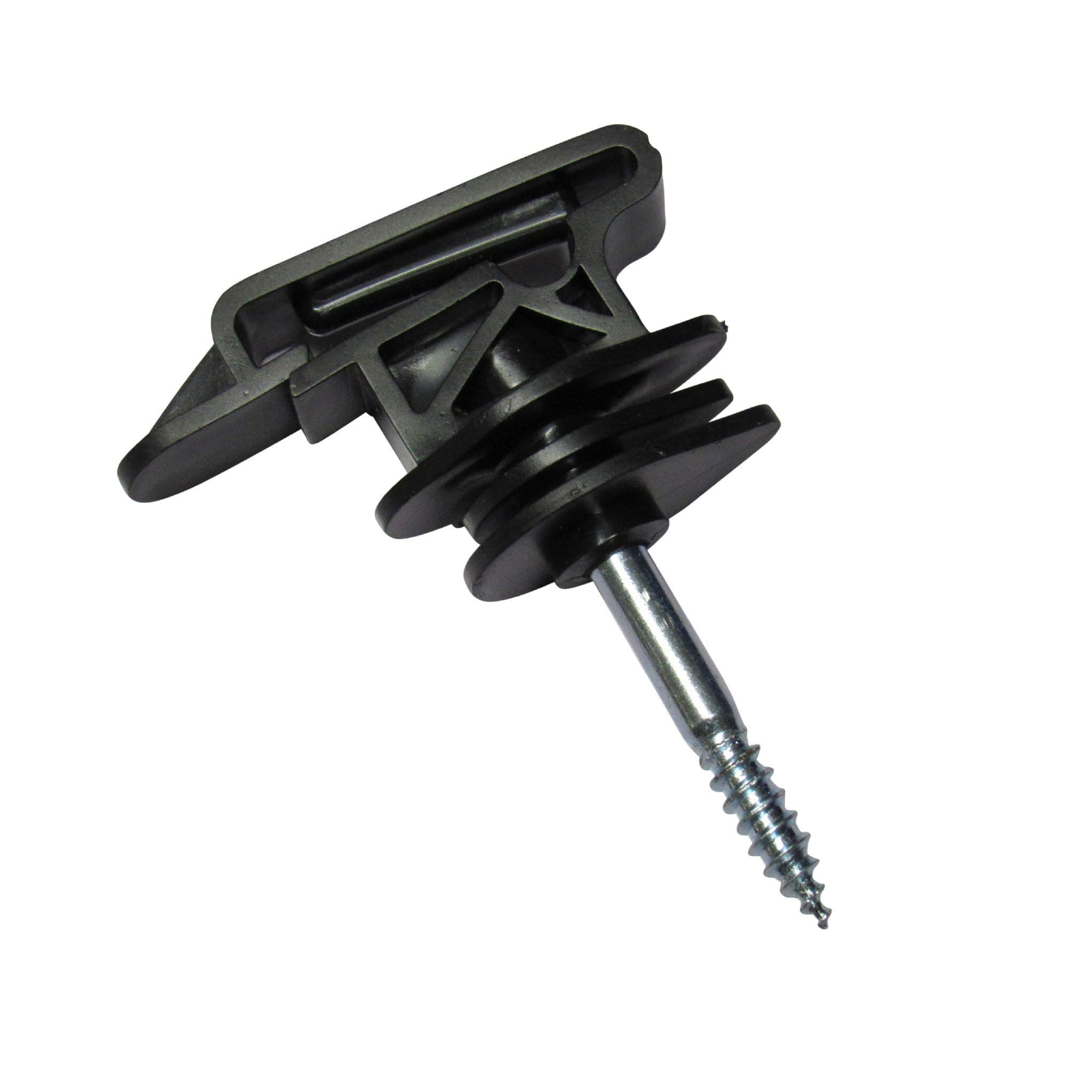 thumbnail image 2 of Wood Screw Insulator Black Electric Fencing Wood Post Insulator Screw In Ring Insulator 2 of 12