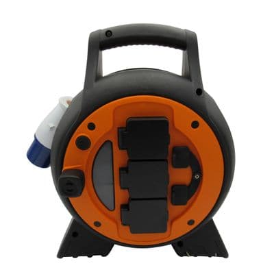 Electric Hook Up Roller Extension Lead 15M (Camping Mains Power Cable Reel Caravan Campsite)