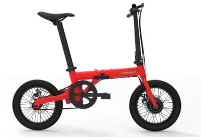 Electric Hybrid Bike (Folding e bike 36V 250W Bicycle Charging Pedal Red)