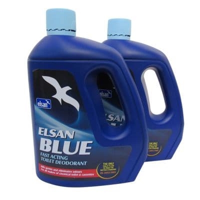 Elsan Blue Toilet Fluid 4L x 2 (Chemicals Caravan Motorhome Deodorant)