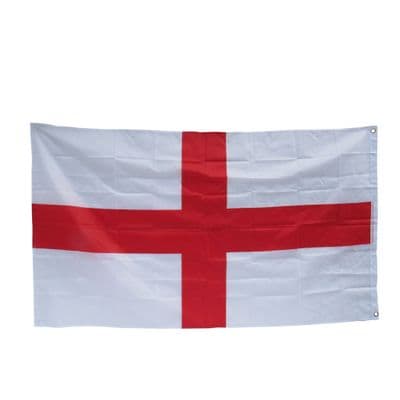 England Flag (Football National Euro Large 5FT x 3FT St George Eyelets English UK Cross World Cup)