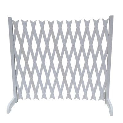 Expanding Pet Dog Fence (Puppy Gate Free-Standing Extending Trellis Barrier Portable Adjustable)
