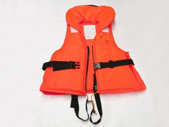 Extra Large 100N Buoyance Aid - Orange Jacket Visibilty Float Safety Reflective