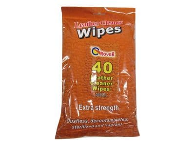Extra Stength Leather Cleaning Wipes X40 (Sterilising Sofa Car Interior Cleaner)