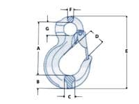 6MM Eye Slip Hook with Safety Latch  | SecureFix Direct
