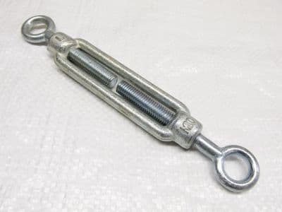 Eye to Eye Turnbuckle Galvanised Open Body Straining Screws from 5MM - 33MM (Caravan Open Body)