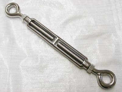 Eye to Eye Turnbuckle Stainless Steel M20 (30MM Eyes Open Body Straining Screw Rigging Tensioner)