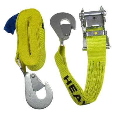 Fall Protection Ratchet Strap Twisted Snap Hooks 2T 6M - 15M / Pack of 1 - 4 (Flatbed Truck Trailer)