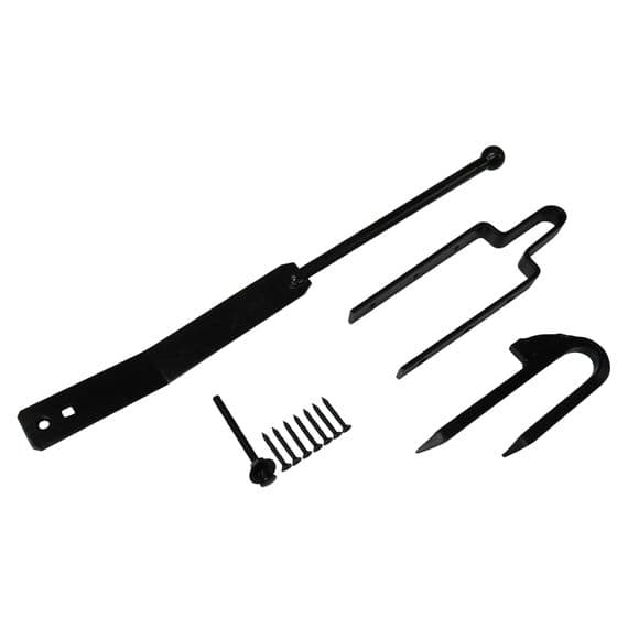 Galvanised Black Gate Spring Fixing Set | SecureFix Direct
