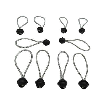 Flag Pole Bungee Tie Loops X10 (Windsock Attach Cord Ball Clip)