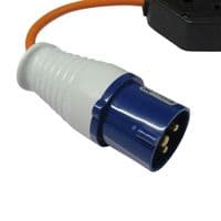 CEE 16A Plug to Double UK 13AMP Adapter | SecureFix Direct