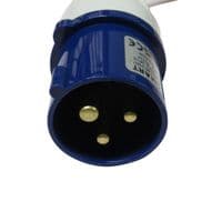 CEE 16A Plug to Double UK 13AMP Adapter | SecureFix Direct