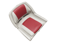 Folding Boat Seat in Red and Grey | SecureFix Direct