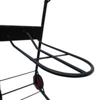 Folding Saddle Rack Trolley Cart (Horse Tack Carrier Rug Rail Hooks)