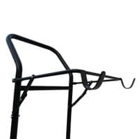 Folding Saddle Rack Trolley Cart (Horse Tack Carrier Rug Rail Hooks)