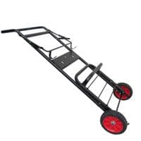 Folding Saddle Rack Trolley Cart (Horse Tack Carrier Rug Rail Hooks)
