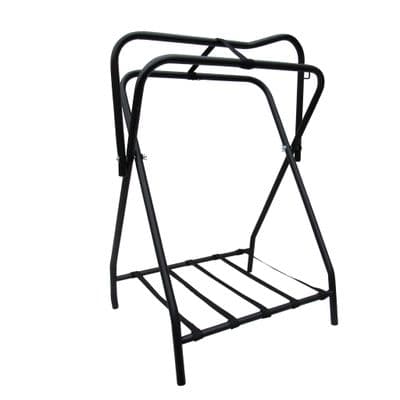 Folding Saddle Stand (Rack Portable Free-Standing Horse Collapsible Foldable Equestrian Bridle)