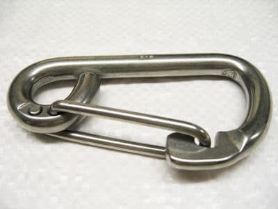 Formed Eye Carbine Hooks With Spring Wire Safety Catches