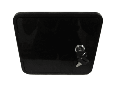 Fresh Water Inlet Hatch & Keys 16 X 15cm - Universal Cap Filler Locking Boat Motorhome Black