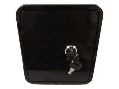 Fresh Water Inlet Hatch & Keys 16 X 19CM (Locking Filler Cap Boat Motorhome Black)
