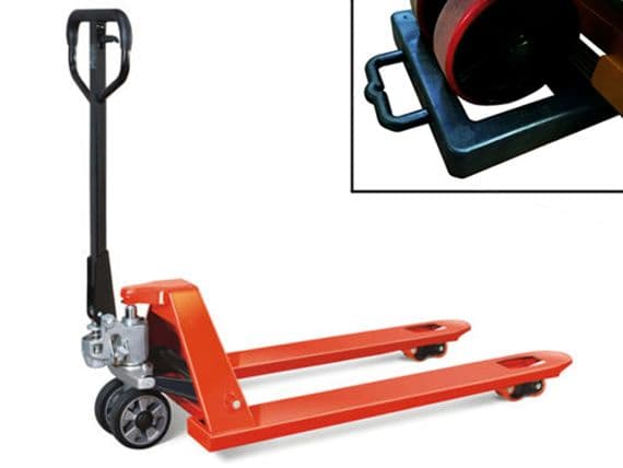 Fully Assembled 2.5 Ton Hand Pallet Pump Truck & Chock - 2500KG Euro Fork Trolley