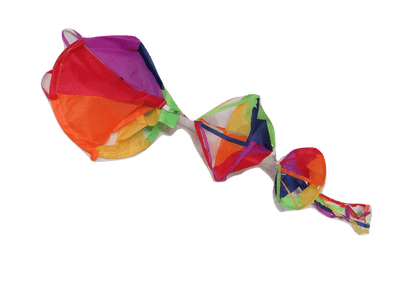 Fun Windsock Rainbow Basket Decorative  (Wind Sock Line Swivel Flag Pole Fun Garden Novelty Beach)