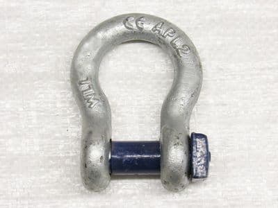 Galvanised Bow Shackle Square Head 12 Ton (12000KG Marine Boat Trawler Tested Certified)