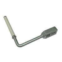 Galvanised Canal Boat Lock Key | SecureFix Direct