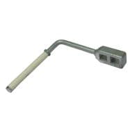 Galvanised Canal Boat Lock Key | SecureFix Direct