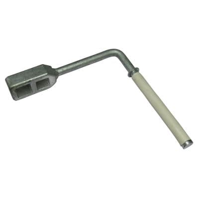 Galvanised Canal Boat Windlass Handle (British Waterways Gate Lock Key)