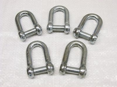 Galvanised Commercial Dee Shackles With Countersunk Pin