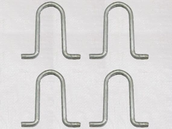 Galvanised Concrete In 'U' Bolt x4 (Caravan Tether Ground Anchor Security)