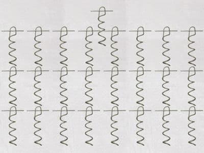 Galvanised Corkscrew Ground Anchor Spikes X25 (Screw Picket Heavy Duty Stake Tent Tie Camping)