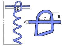 Heavy Duty Ground Anchor Spikes x4 | SecureFix Direct
